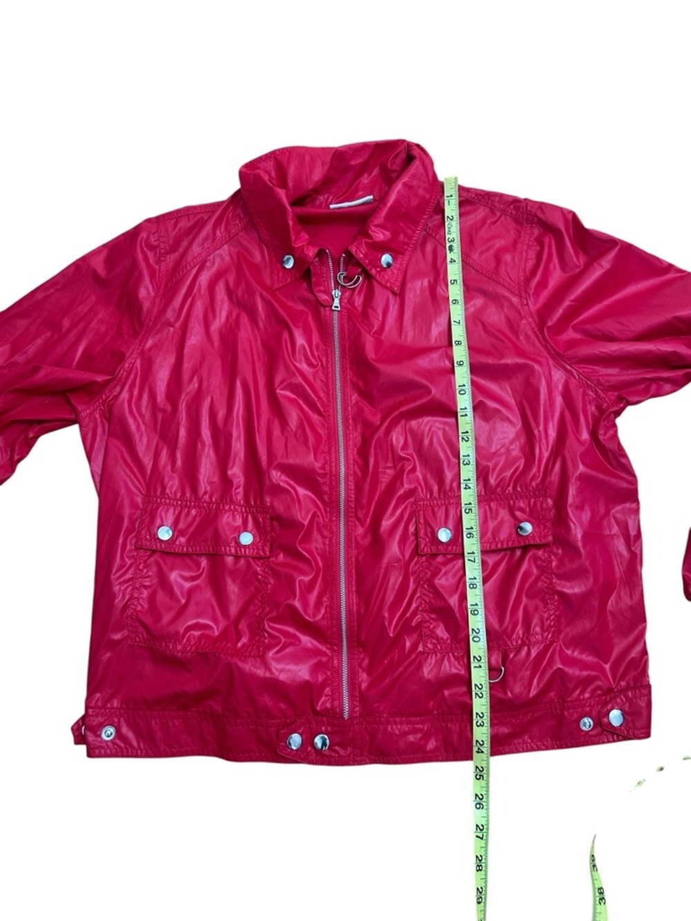 Proenza Schouler Target Red Windbreaker Bomber Jacket size Medium/Large - Picture 7 of 8